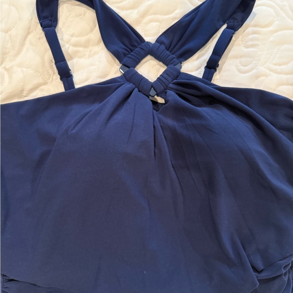 Magicsuit women’s size 12 swimsuit navy halter - Picture 2 of 7